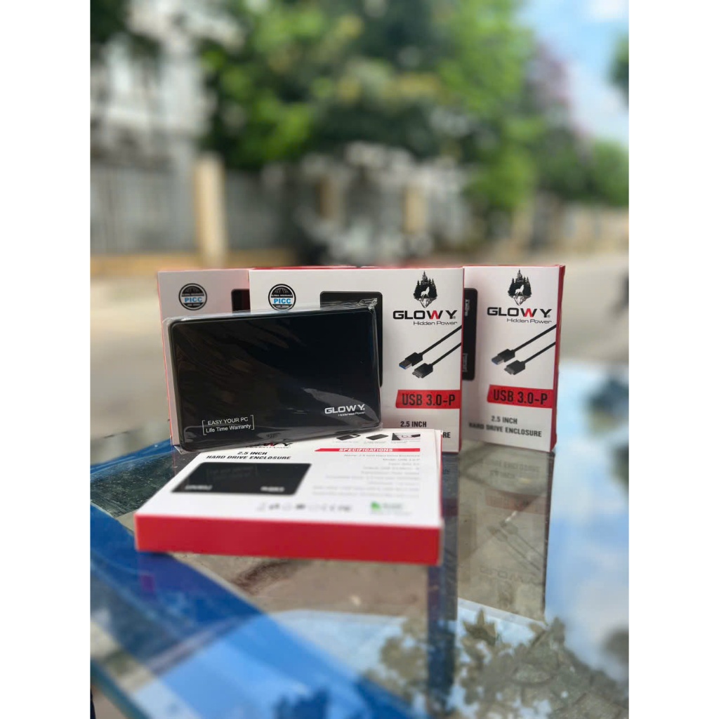 Box đựng ổ cứng Glowy SSD / HDD Box 2.5"  Chuẩn Sata III USB 3.0 - Chính hãng - Bảo hành 12 tháng!!! | BigBuy360 - bigbuy360.vn