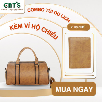 Combo Túi Du Lịch Kèm Ví Hộ Chiếu Sang Trong Nhỏ Gọn