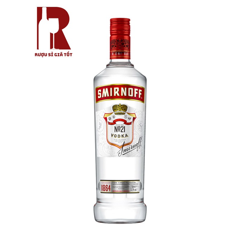 [RƯỢU NGOẠI - VODKA] Rượu Vodka Smirnoff Red nhập khẩu, có sẵn