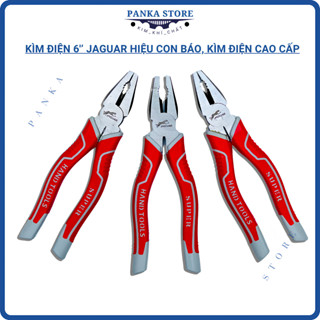  Kìm Điện 6’’ Hiệu JAGUAR Con Báo Thép CR-V siêu cứng chắc chắn bền bỉ kềm chất lượng cao chống mài mòn - Panka store 