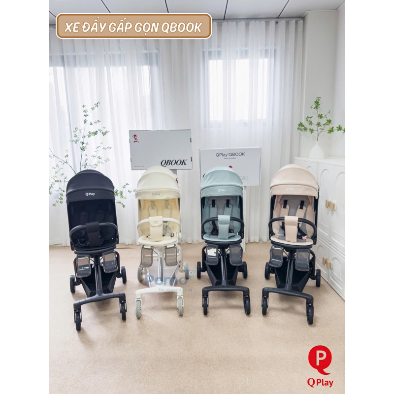 Xe Đẩy Gấp Gọn QBook Chính Hãng