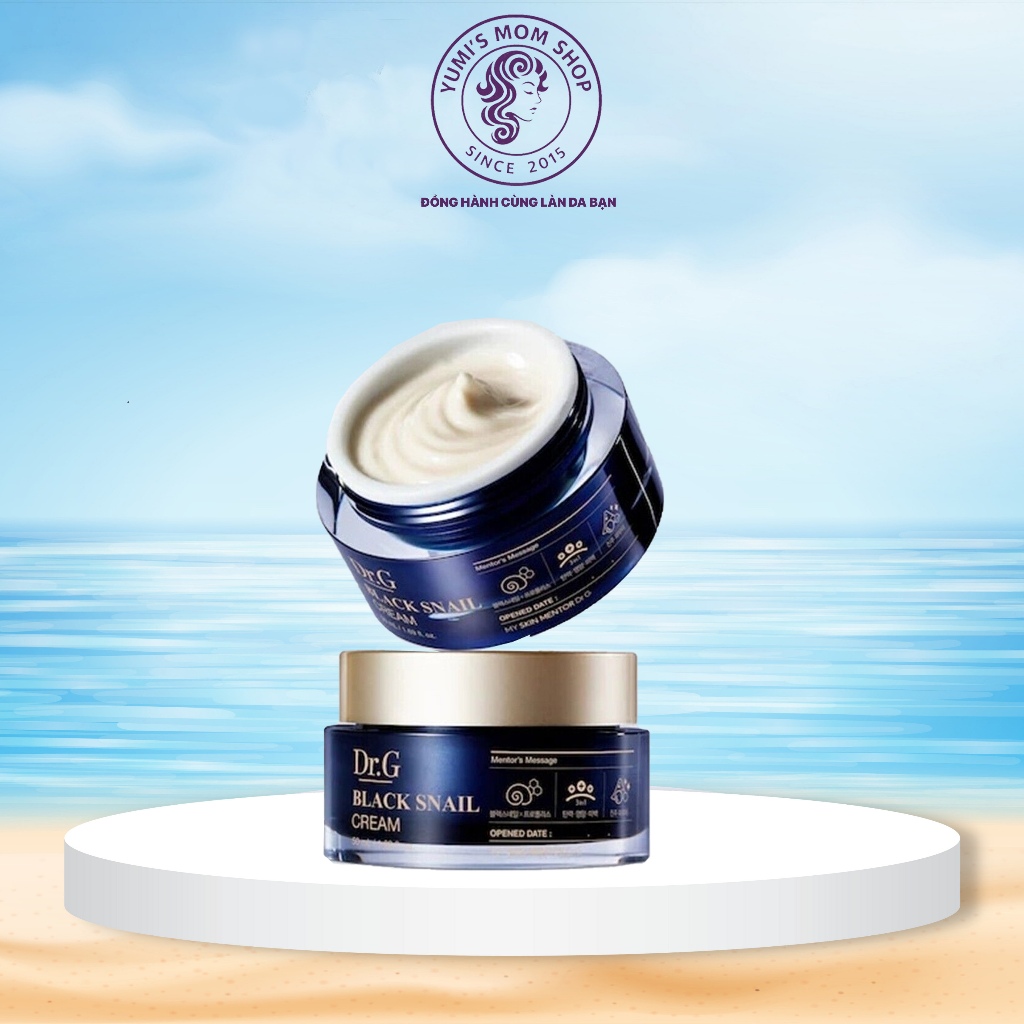 Kem Dưỡng Da Săn Chắc Ngừa Lão Hóa Chuyên Sâu Dr.G Black Snail Cream 50ml Chứa Tinh Chất Ốc Sên Đen 