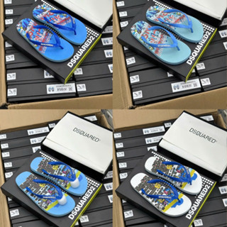 Dép Tông Nam DG DSQ 2025, Dép xỏ ngón dsquared2 xanh dương thích hợp đi biển, đi dạo phố, đi học [ SẴN HÀNG]