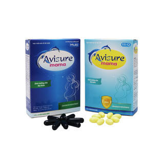 ( Tích điểm + Quà ) - Vitamin cho bà bầu Avisure Mama bổ sung đầy đủ vitamin khoáng chất, Sắt, DHA Hộp 60 viên