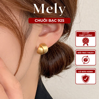 Bông tai mạ vàng kiểu dáng hiện đại phong cách hàn quốc cá tính sang trọng dành cho nữ - Mely D2-27