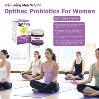 Men Vi Sinh Phụ Khoa Optibac tím For Women bổ sung lợi khuẩn chăm sóc vùng kín, tăng cường sức đề kháng phụ nữ