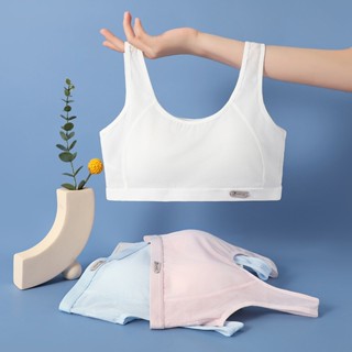 áo lá( áo lót) bé gái từ 10-18 tuổi đệm liền áo 2206. chất liệu cotton lưới, êm mềm thoáng mát