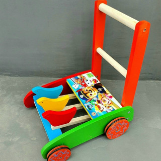 Xe Tập Đi Gà Gỗ Chó Cứu Hộ Em Bé Vàng Loại To Đẹp ( Hàng Cty EBV VN )