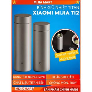  Bình Giữ Nhiệt Titan Xiaomi Mijia TI2 Cốc Giữ Nhiệt Chất Liệu Titan Siêu Bền Giữ Nhiệt Lâu 