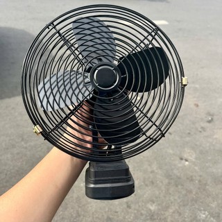 Quạt  Dùng PIn Lồng Sắt Chân Phổ Thông  - Đế Pin 21V - 2 Mức Gió, Sử Dụng Liên Tục 2 - 3 Tiếng, Kích Thước 8 Inch