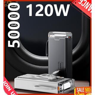 Pin Sạc Dự Phòng trong suốt sạc nhanh  80.000MAH 50000MAH đèn Led sạc nhiều thiết bị dung lượng lớn new