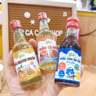 Gia vị ăn dặm các loại cho bé 6+ dầu ăn,mắm nêm