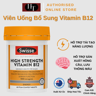 Swisse Ultiboost High Strength Vitamin B12 - Viên Uống Bổ Sung Vitamin B12 - 60 Viên