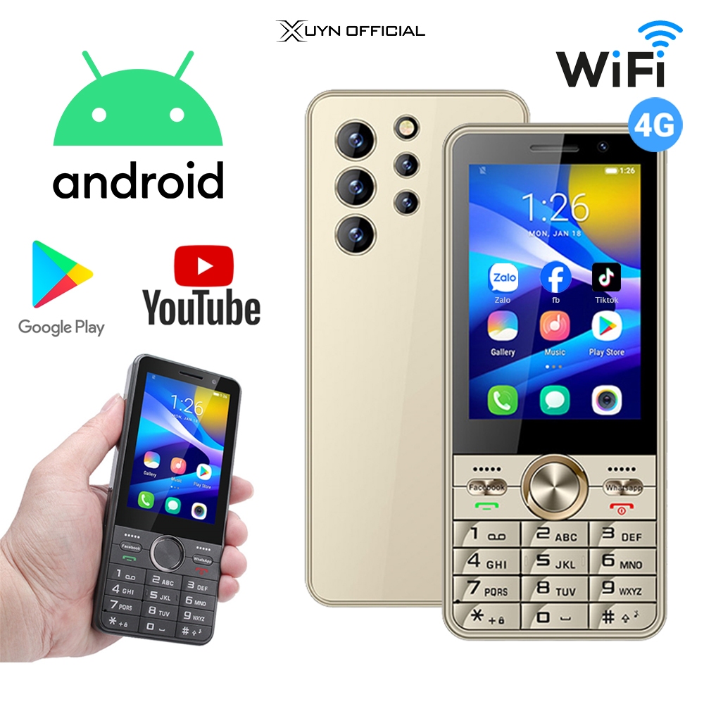 Điện thoại Pin Trâu UNIWA A3502 4G - thu phát Wifi, Tích hợp Android, CH Play, 2 sim