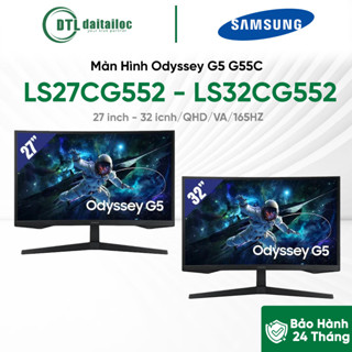 Màn hình Samsung Odyssey G5 G55C LS27CG552EEXXV - LS32CG552EEXXV QHD/VA/165HZ/1MS/CONG | Chính Hãng | Bảo Hành 24 Tháng