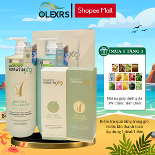 Dầu Gội Xả Voudioty Keratin X9 Cung Cấp Dưỡng Chất Phục Hồi Tóc Hư Tổn Nặng 500ml và 1000ml