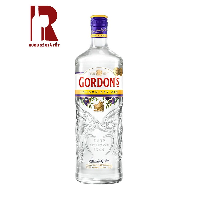 [RƯỢU NGOẠI - GIN] Rượu Gordon's London Dry Gin chất lượng cao, miễn phí vân chuyển