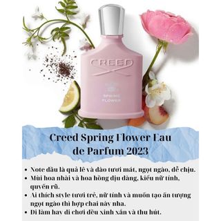 Nước Hoa Chiết 10ml Nữ Nước Hoa Nữ Creed Spring Flower EDP 2023 (Hồng) Hương Thơm Nữ tính