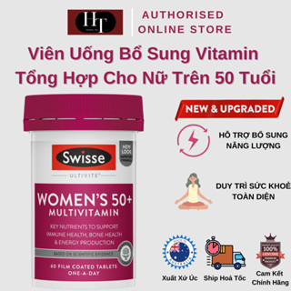 Swisse Women's 50+ Multivitamin- Viên Uống Bổ Sung Vitamin Tổng Hợp Cho Nữ Trên 50 Tuổi - 60/90 Viên