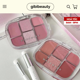  Bảng phấn mắt + má hồng WAKEMAKE Soft Sheer Multi Palette 6.4g 
