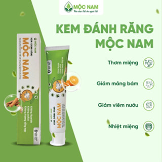 Kem đánh răng thảo dược Mộc Nam 100g - Giảm hôi miệng, sạch trắng răng - Không chứa Fluor - Ha Chi