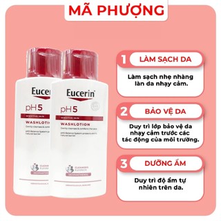 Sữa Tắm Dành cho da nhạy cảm Eucerin 200ml