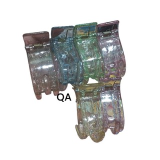 Combo 6 cái Kẹp tóc 3 răng màu trong (giao màu ngẫu nhiên)