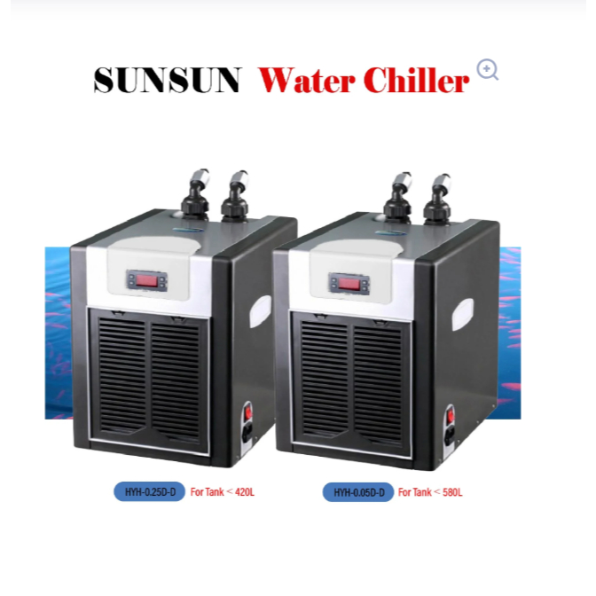 Máy làm lạnh nước hồ cá Sunsun Aquarium Chiller Hyh-0.25D-D và Hyh-0.5D-D