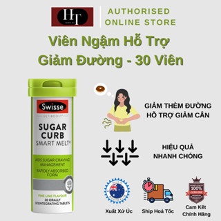 Swisse Ultiboost Sugar Curb Smart Melt - Viên Ngậm Giảm Tiêu Thụ Đường Chất Ngọt - 30 Viên