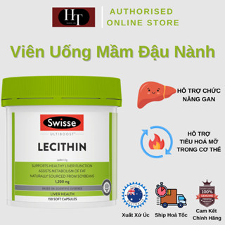 Swisse Ultiboost Lecithin - Viên Uống Mầm Đậu Nành 1200mg - 150 Viên