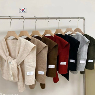 (Aheun studio) Khăn Len Phối Vai Hàn Quốc -Khăn choàng