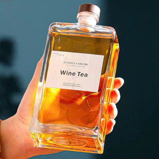  Chai Chiết dáng HCN 500ml - Nắp gỗ thủy tinh dày dặn đựng nước ép nước hoa quả lên men 