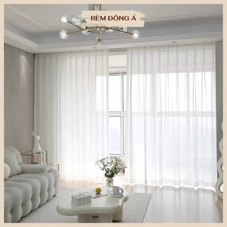  Rèm Cửa Voan Lụa Mỏng Trắng Cao Cấp Chất Rũ Mềm Mại Decor Phòng Ngủ Phòng Khách Sang Trọng 