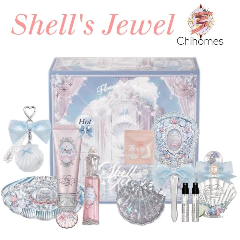 Flower Knows BST Vỏ Sò Shell's Jewel Set mỹ phẩm sò