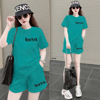 sét bộ short cotton thêu logo