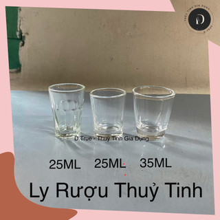 Hộp 12 Ly Rượu Bầu Thủy Tinh 35ML