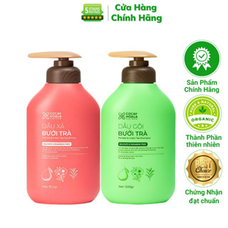 Cặp Gội Xả Bưởi Trà Cocayhoala Việt Nam 1000g Dầu Gội Đầu Kiềm Dầu Chống Bết Giảm Rụng Tóc Kích Thích Tóc Mọc Nhanh Dài