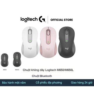 Chuột Bluetooth không tiếng ồn Logitech M650/M650L, Chuột văn phòng, Bảo hành 1 năm Giao hàng trong ngày