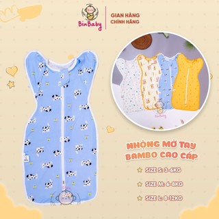 Nhộng chũn Bamboo Binbaby cho bé, nhộng chũn cho bé sợi tre kháng khuẩn Organic giúp con ngủ ngon