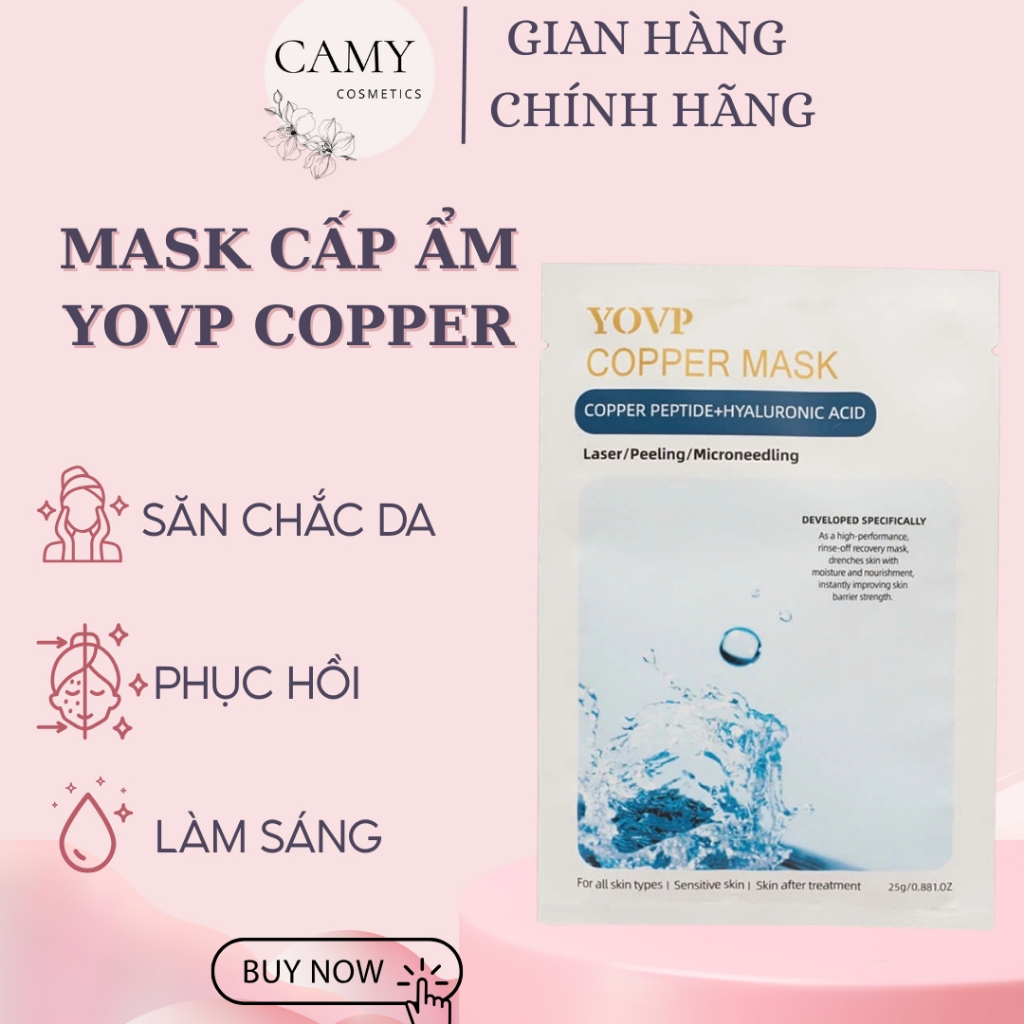 Mặt Nạ YOVP Copper Mask – Chăm Sóc Da Hiệu Quả, Tái Tạo & Làm Sáng Da