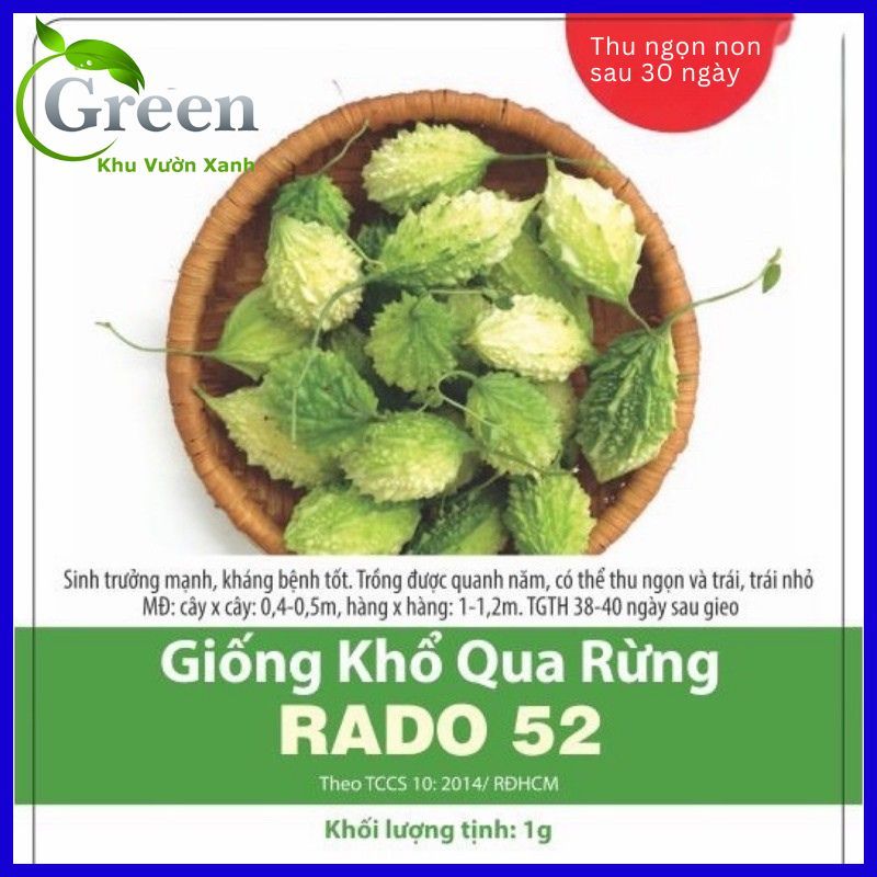 Hạt Giống Khổ Qua Rừng Chọn Lọc Tự Nhiên, Thu Ngọn Thu Trái
