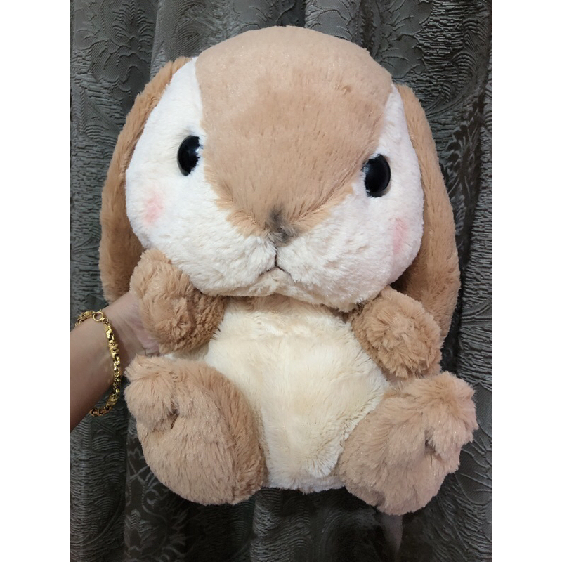Gấu bông balo thỏ Loppy nâu lạ