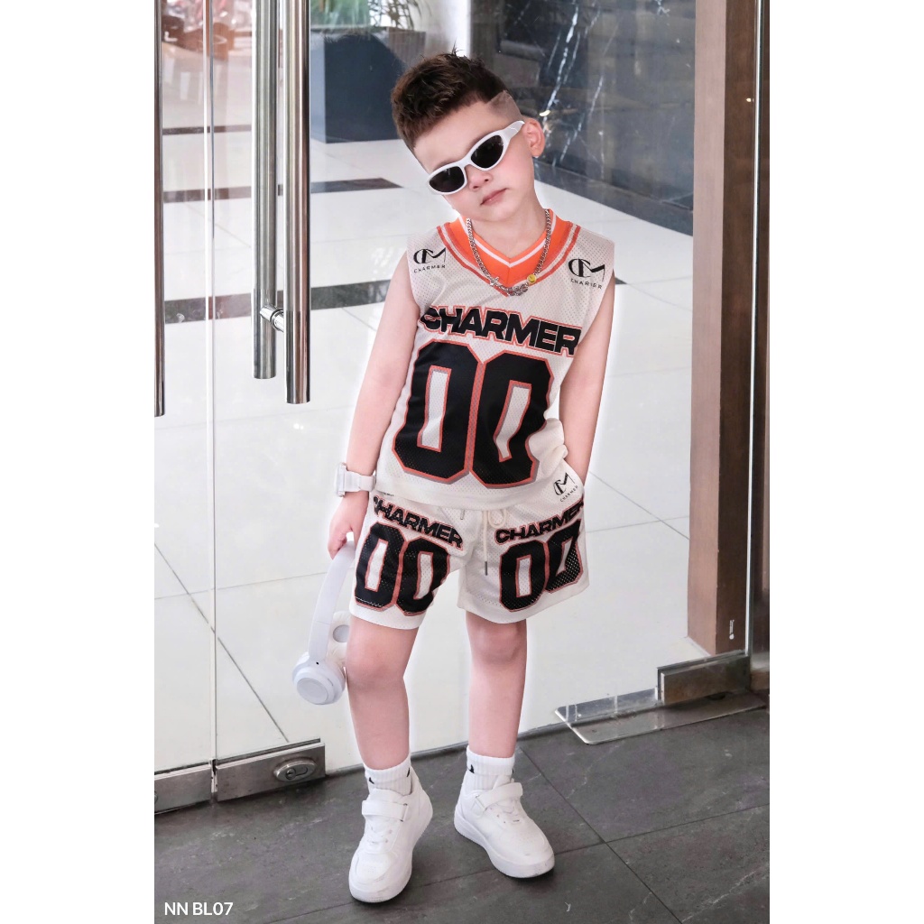 Sét Ba Lỗ Charmer Cam Be Số 00 Chất Liệu Thun Lưới - BL07