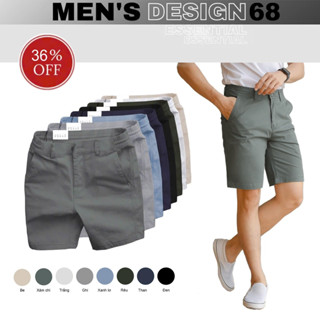 Quần Short Kaki Nam cạp chun cao cấp co giãn 2 chiều, form dáng basic mặc đi chơi, đi làm gồm 7 màu