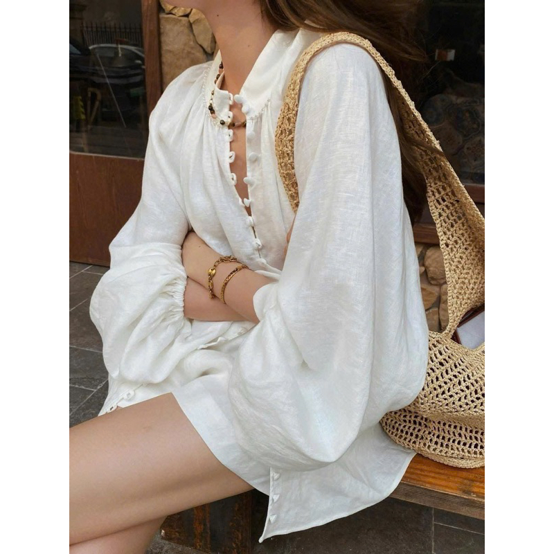 SET ÁO BBD TRẮNG CỔ CAO TP CÀI NÚT SHORT N09