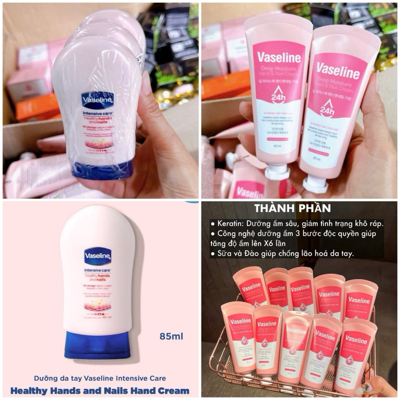 [CHÍNH HÃNG] Kem Dưỡng Da Tay Và Móng VASELINE Thái Chính Hãng