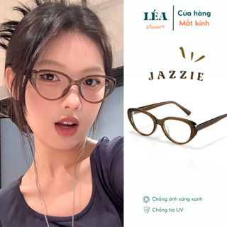 Kính mắt chuyên lắp cận LÉAGLASSES kính JAZZIE mắt mèo nhựa cao cấp Y2K Bayonetta HOT TREND
