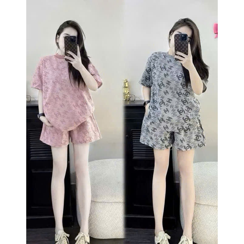 Bộ thun Nam nữ chất liệu ĐŨI XỐP TẦU ,co giản thoáng mát thấm hút mồ hôi hotrend BOMBERSHOP 2024