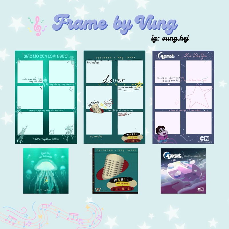 Frame Photobooth Design (Size 15x10) theo bài hát độc quyền bởi Vừng