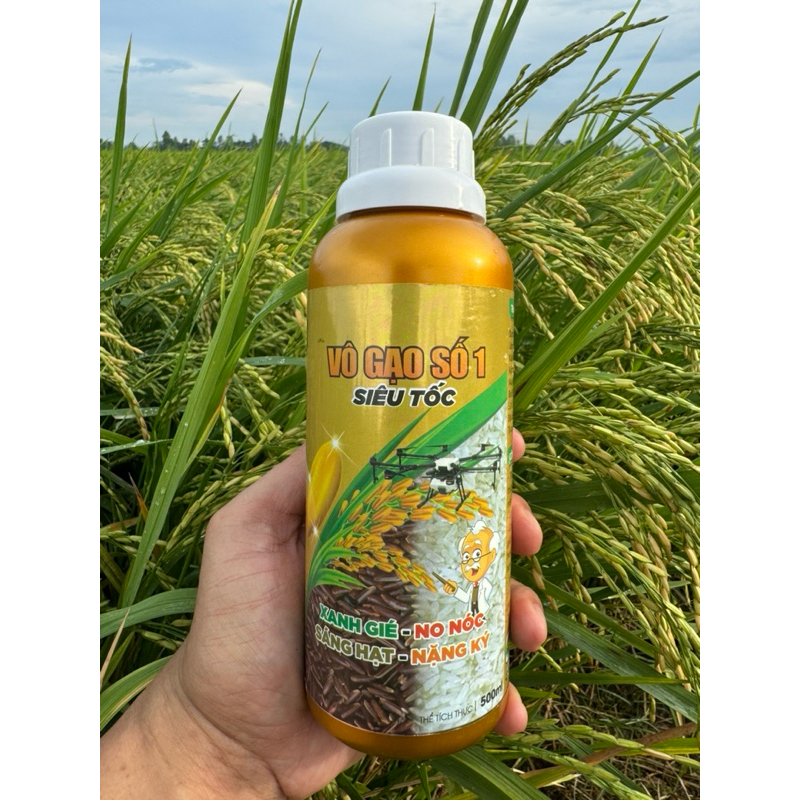 Phân Bón VÔ GẠO SỐ 1 ( Vô Gạo Nhanh, Chắc Hạt, Sáng Hạt, Nặng Ký ) Chai 500ml